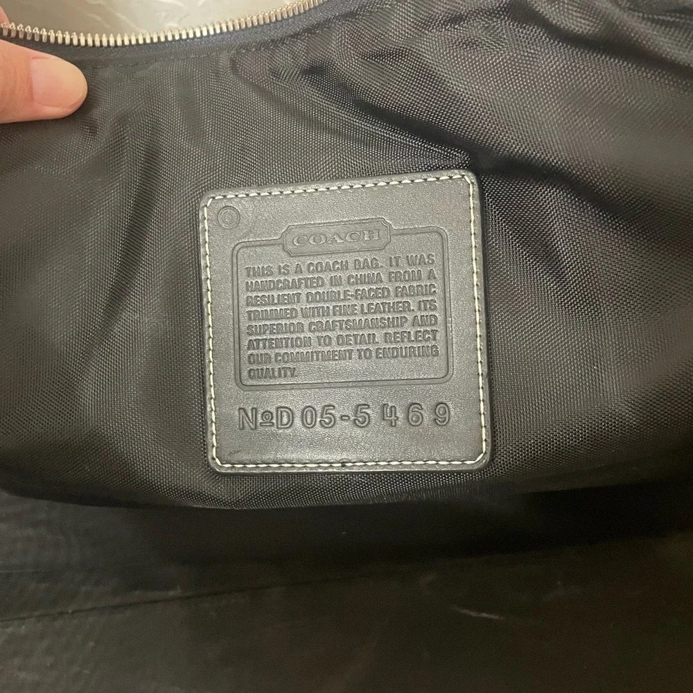 Coach Black and Tan Pet Bag